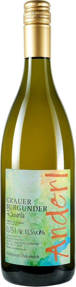 2017 Grauer Burgunder Reserve