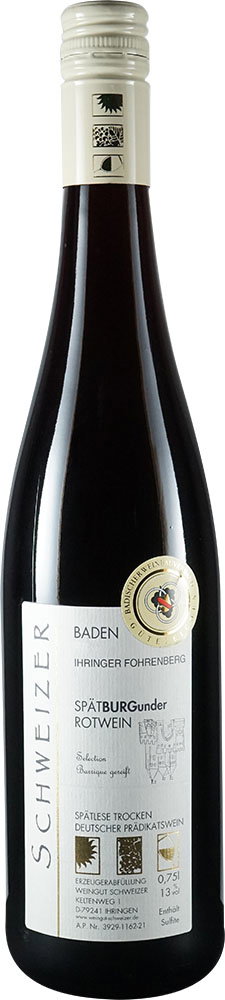 2019 Ihringer Fohrenberg Spätburgunder Rotwein im Barrique gereift