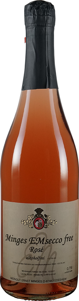 Minges EMsecco free rosé alkoholfrei >0,5% vol.