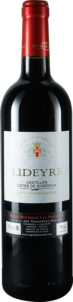 2016 Lideyre Castillon Côtes de Bordeaux AOP