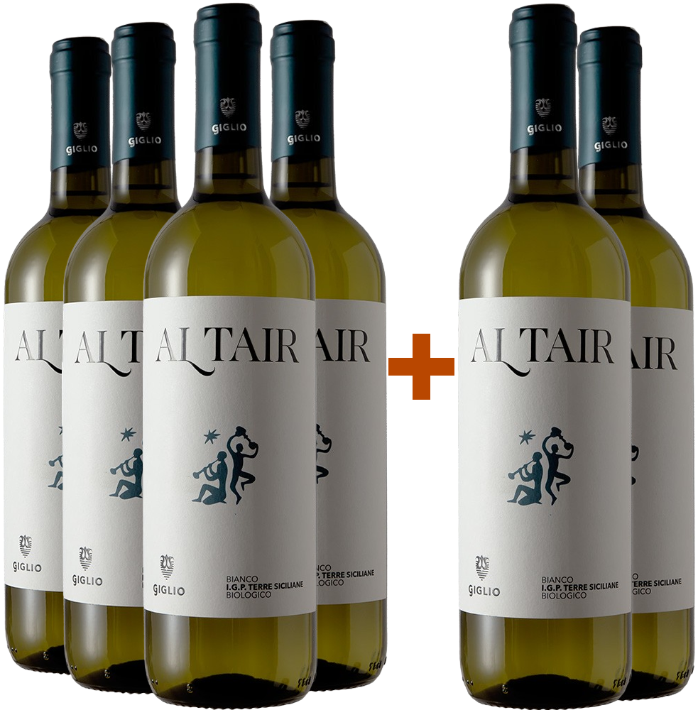 4+2 Paket Giglio Altair Blanco Terre Siciliane IGP BIO BIO