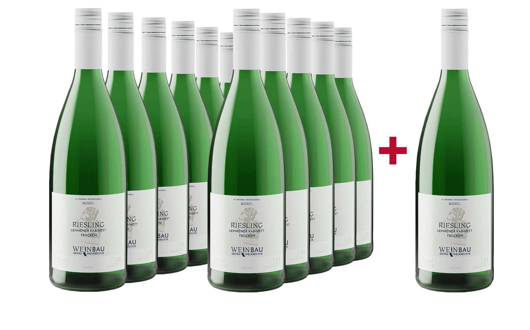 11+1 Lehmener Riesling Kabinett trocken Literpaket
