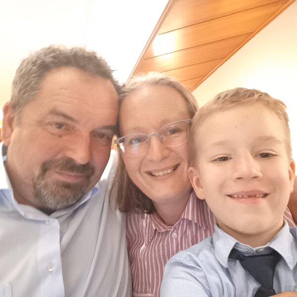 Krisztina, Johann und Clemens Hagmann