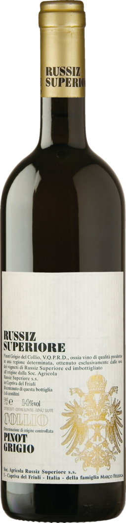 2023 Collio Pinot Grigio Russiz reflection