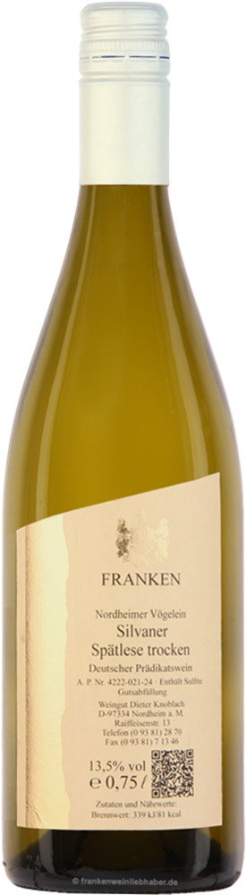 2023 Silvaner Spätlese