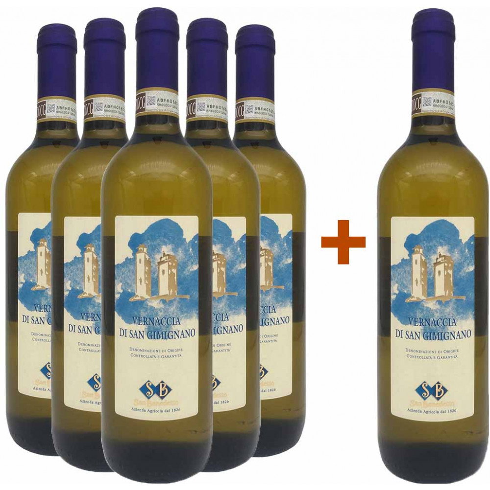 5+1 Paket Vernaccia di San Gimignano DOCG