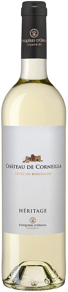2025 Cuvée Héritage Blanc Côtes du Roussillon AOP reflection