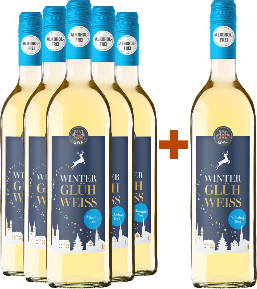 5+1 Paket Winter Glühwein Weiß alkoholfrei