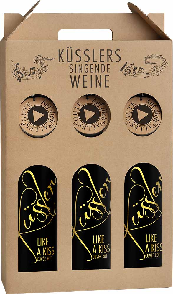 2025 Singender Geburtstagswein im 3er-Geschenkkarton rosé