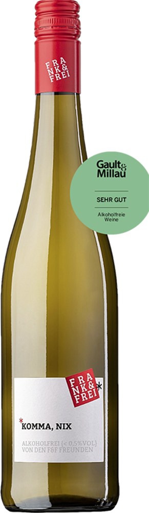 KOMMA, NIX "Frank & Frei" alkoholfreier Wein