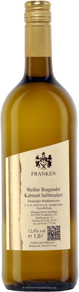 2023 Weißer Burgunder 1,0 L