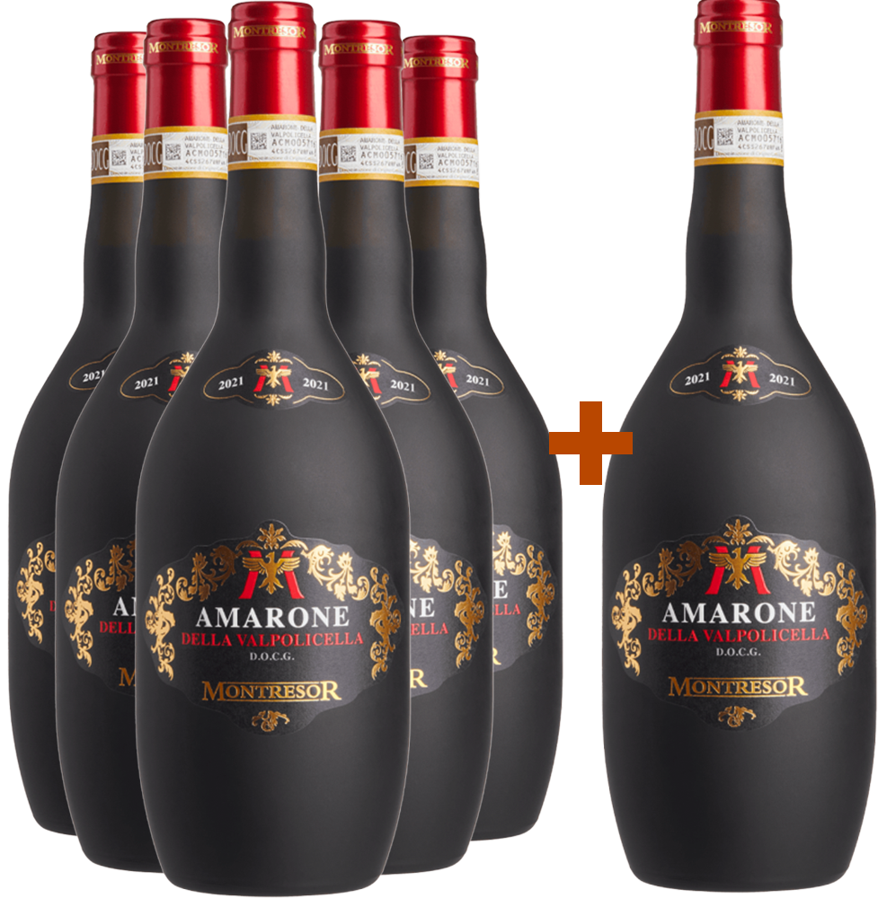 5+1 Paket Amarone della Valpolicella DOCG Satinato