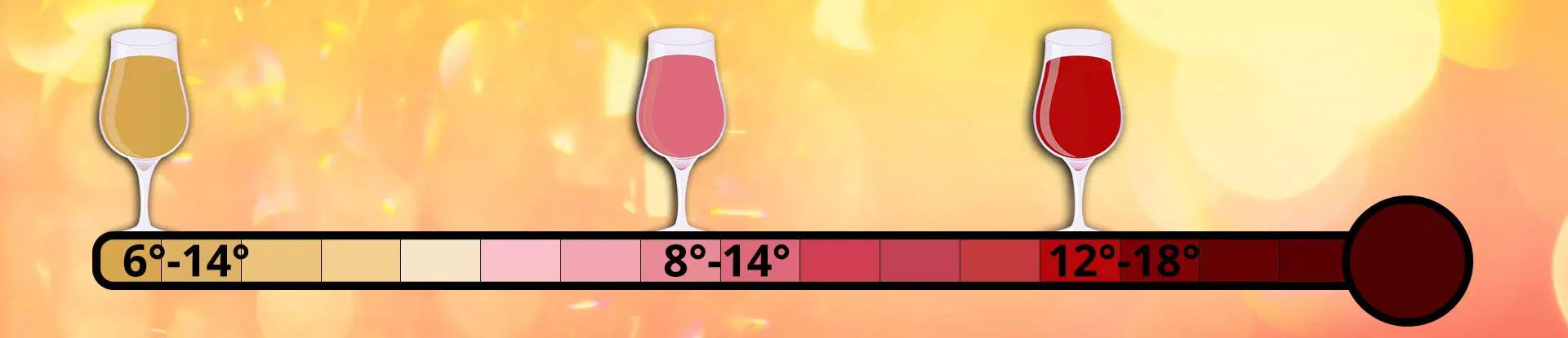 Trinktemperatur Wein / Thermometer