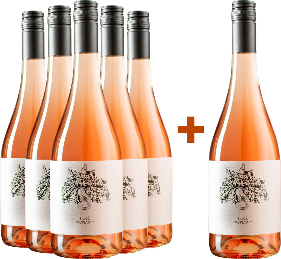 5+1 Paket Zweigelt Rosé Kremstal DAC trocken - Andrea Schenter