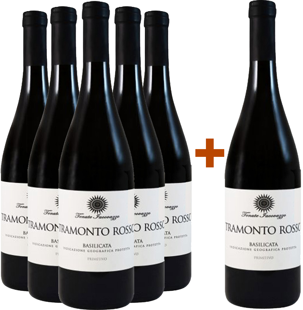 5+1 Paket Tramonto Rosso Primitivo Basilicata IGP