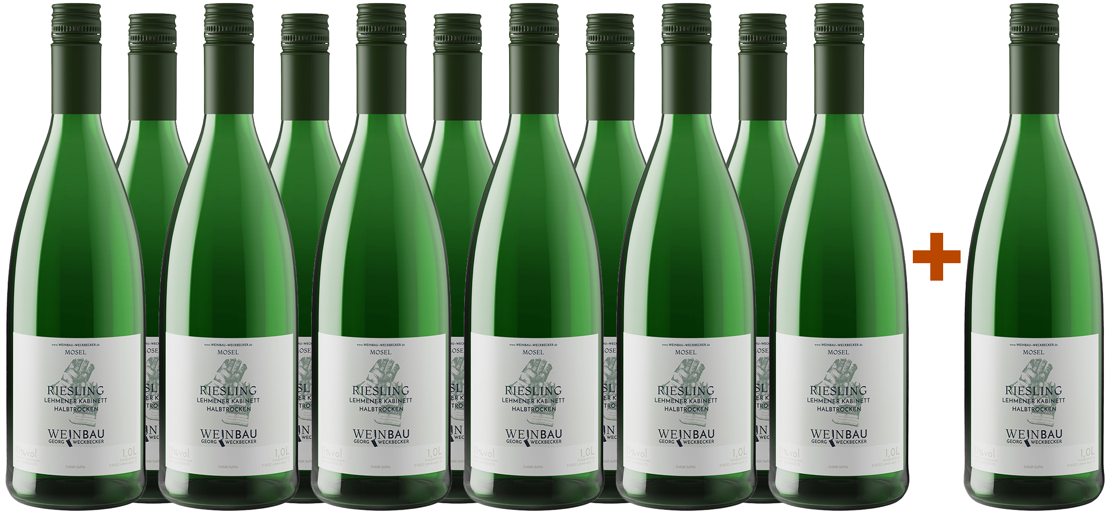 11+1 Lehmener Riesling Kabinett Schoppenwein halbtrocken