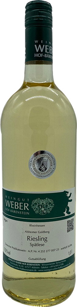 2022 Alsheimer Goldberg Riesling Spätlese 1,0 L