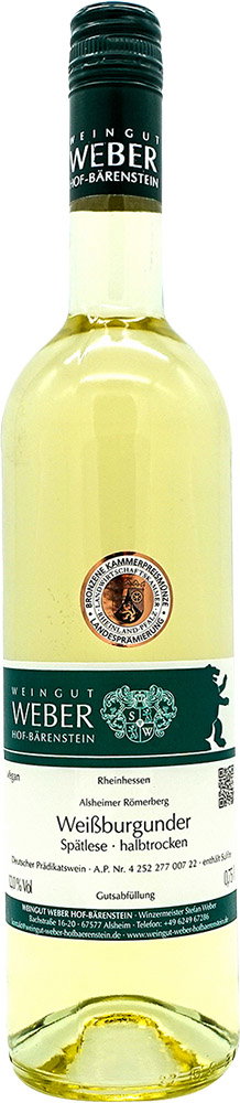 2021 Alsheimer Rheinblick Weißburgunder Spätlese