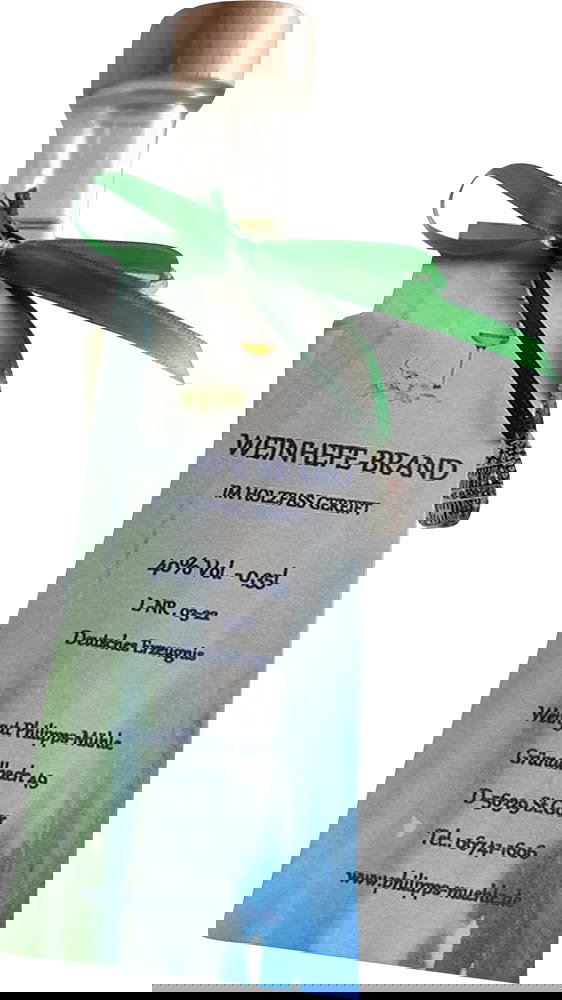 Weinhefebrand im Holzfass gereift 0,35 L