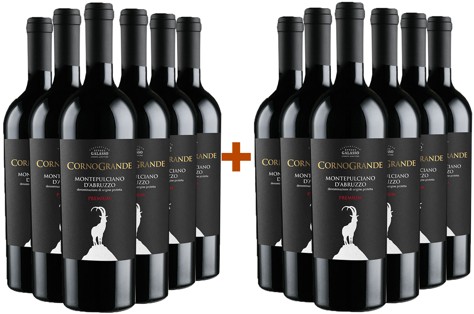6+6 Paket Corno Grande Montepulciano d’Abruzzo Premium DOC