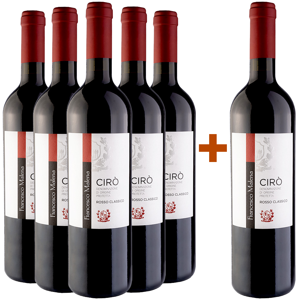 5+1 Paket Malena Rosso Ciró Classico DOC