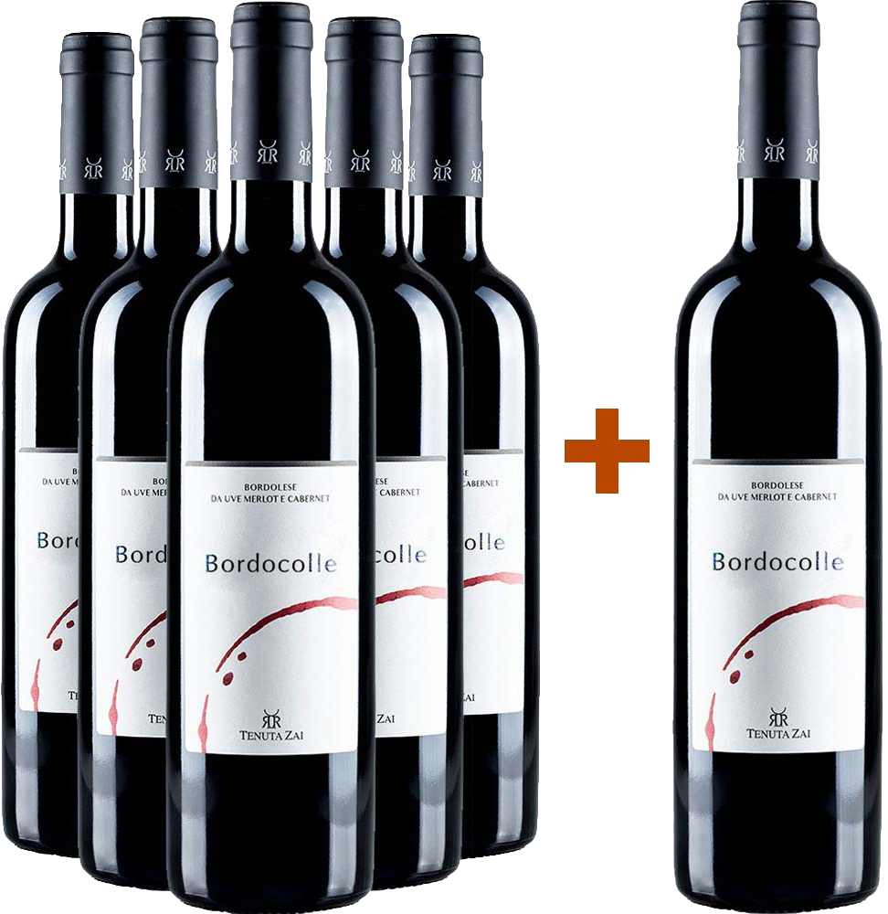 5+1 Paket Bordocolle Rosso Merlot Cabernet Veneto IGP