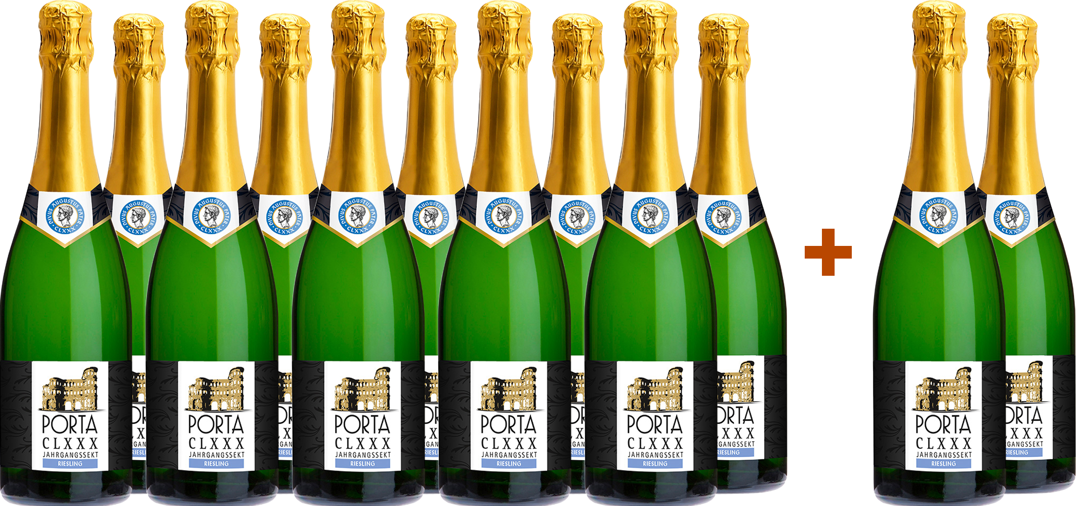 10+2 Paket Porta CLXXX Riesling Jahrgangssekt