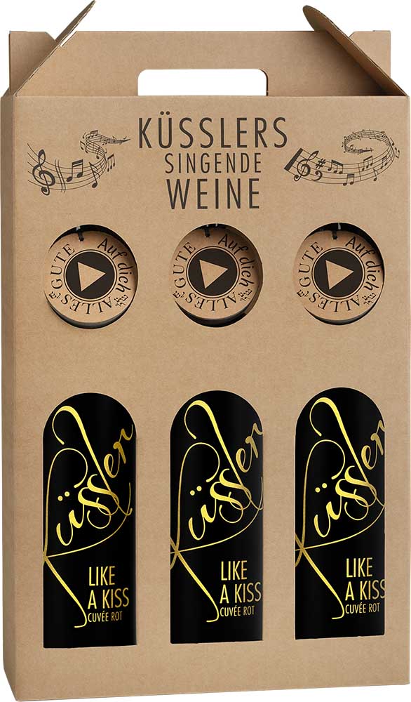 2025 Singender Geburtstagswein im 3er-Geschenkkarton weiß