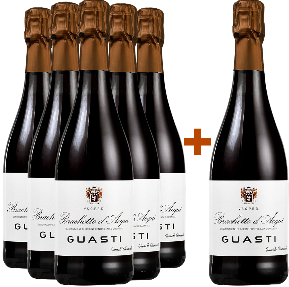 5+1 Brachetto d'Acqui Spumante DOCG-Paket
