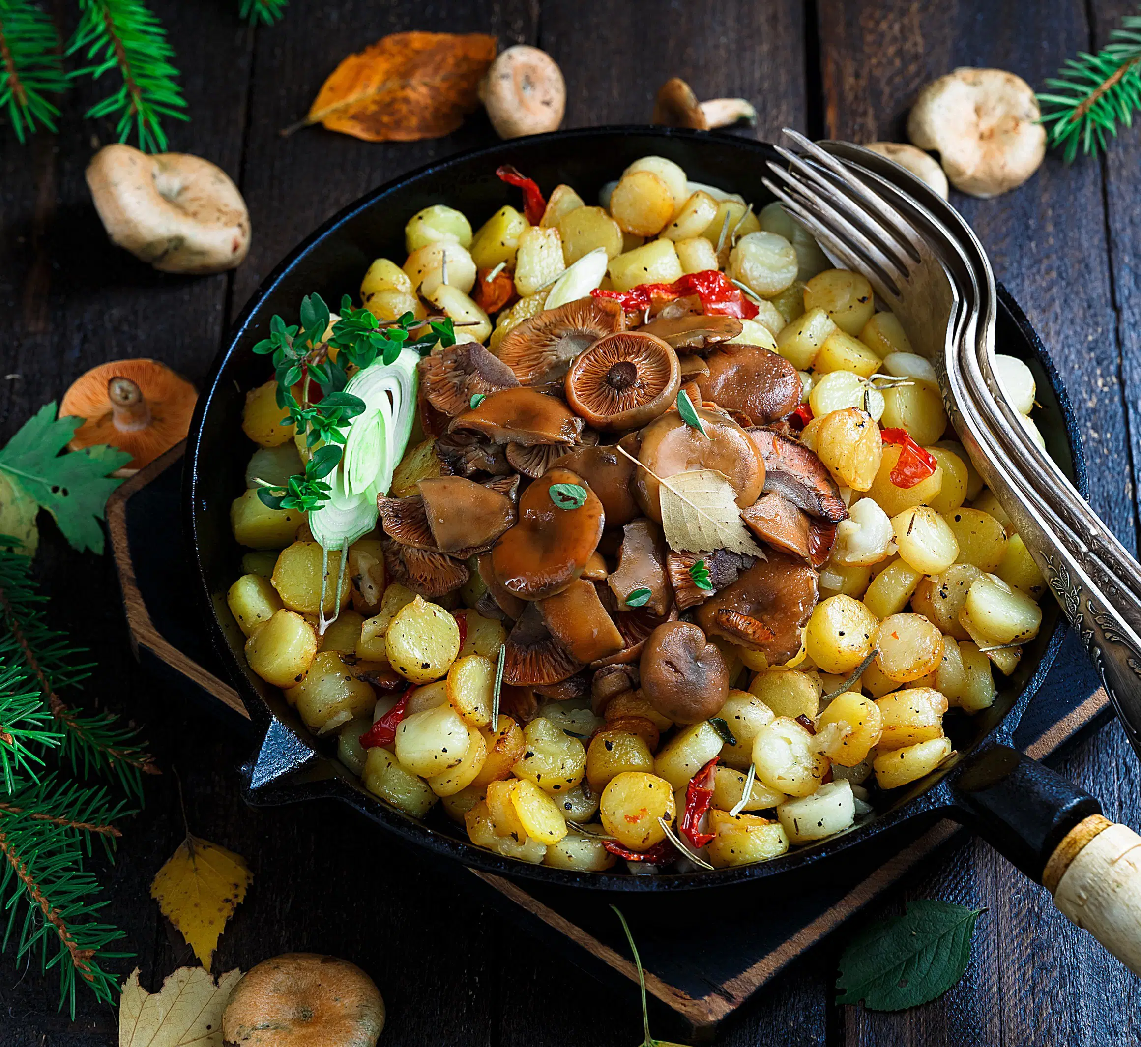Kartoffel-Pilzpfanne