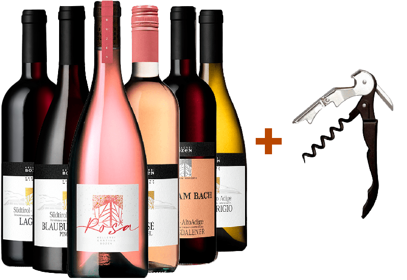 Kellerei Bozen Kennenlern-Paket + Korkenzieher