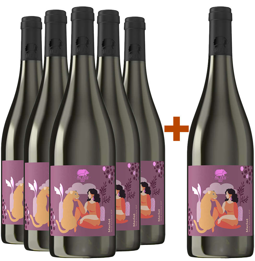 5+1 Paket Merlot Terre Siciliane IGP