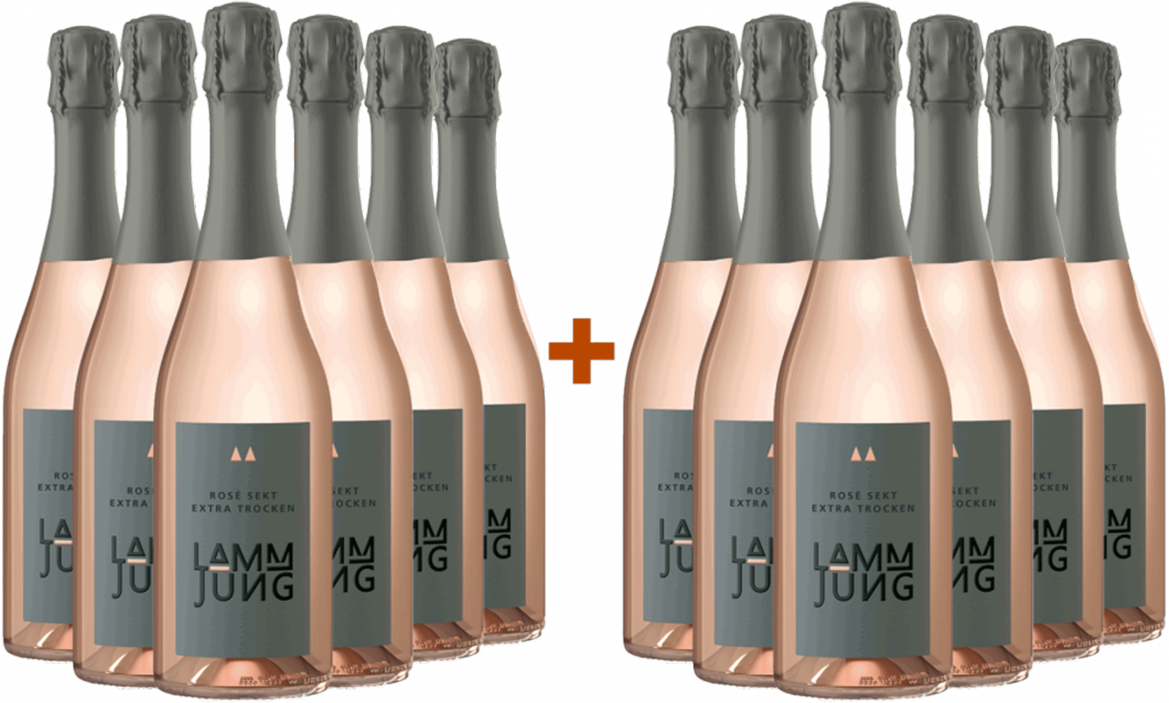 6+6 Rosé Sekt extra trocken