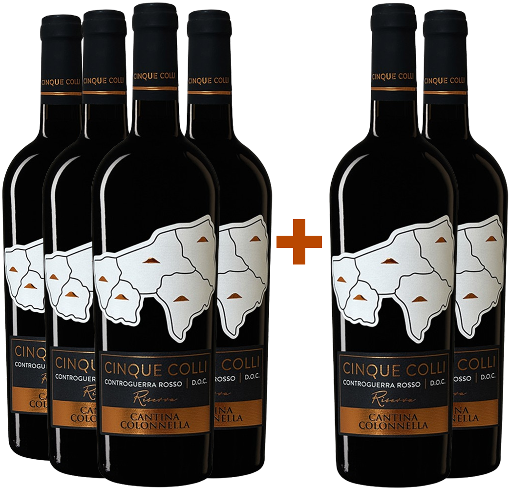 4+2 Paket Cinque Colli Riserva Controguerra DOC