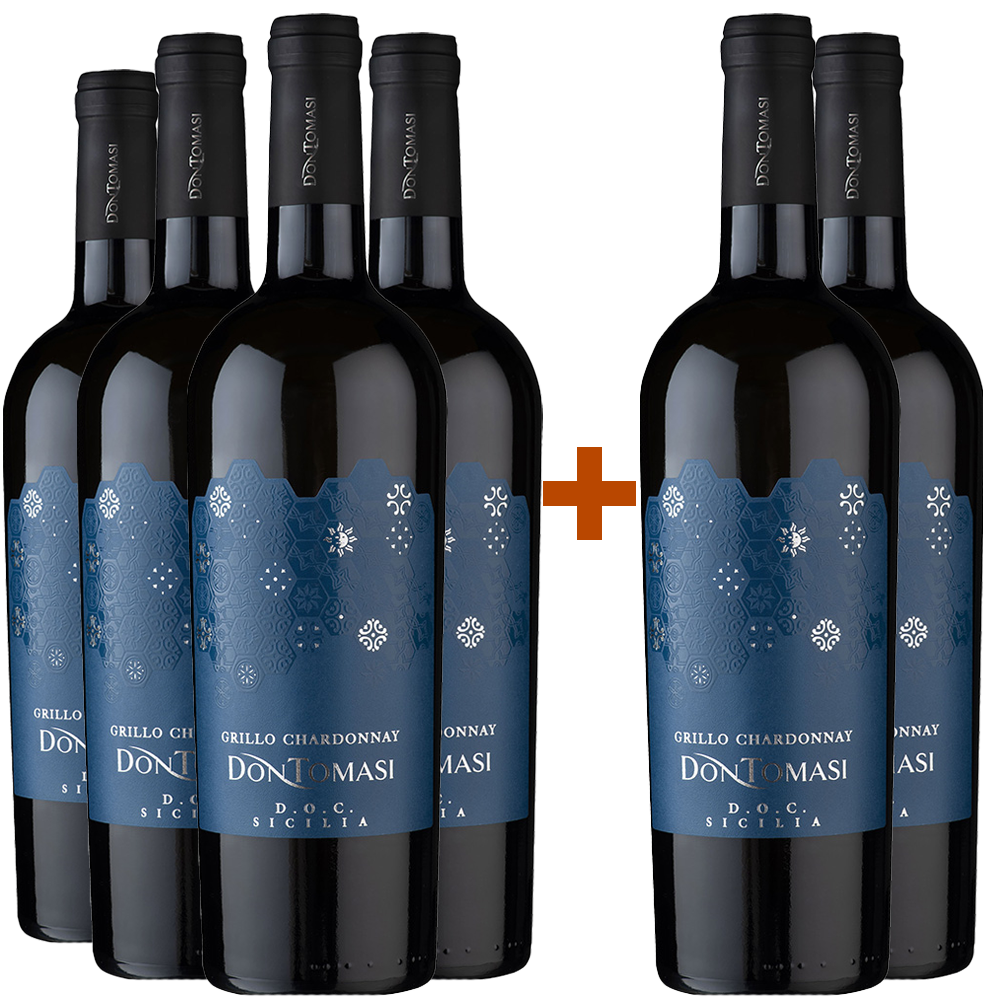 4+2 Paket Grillo Chardonnay Sicilia DOC