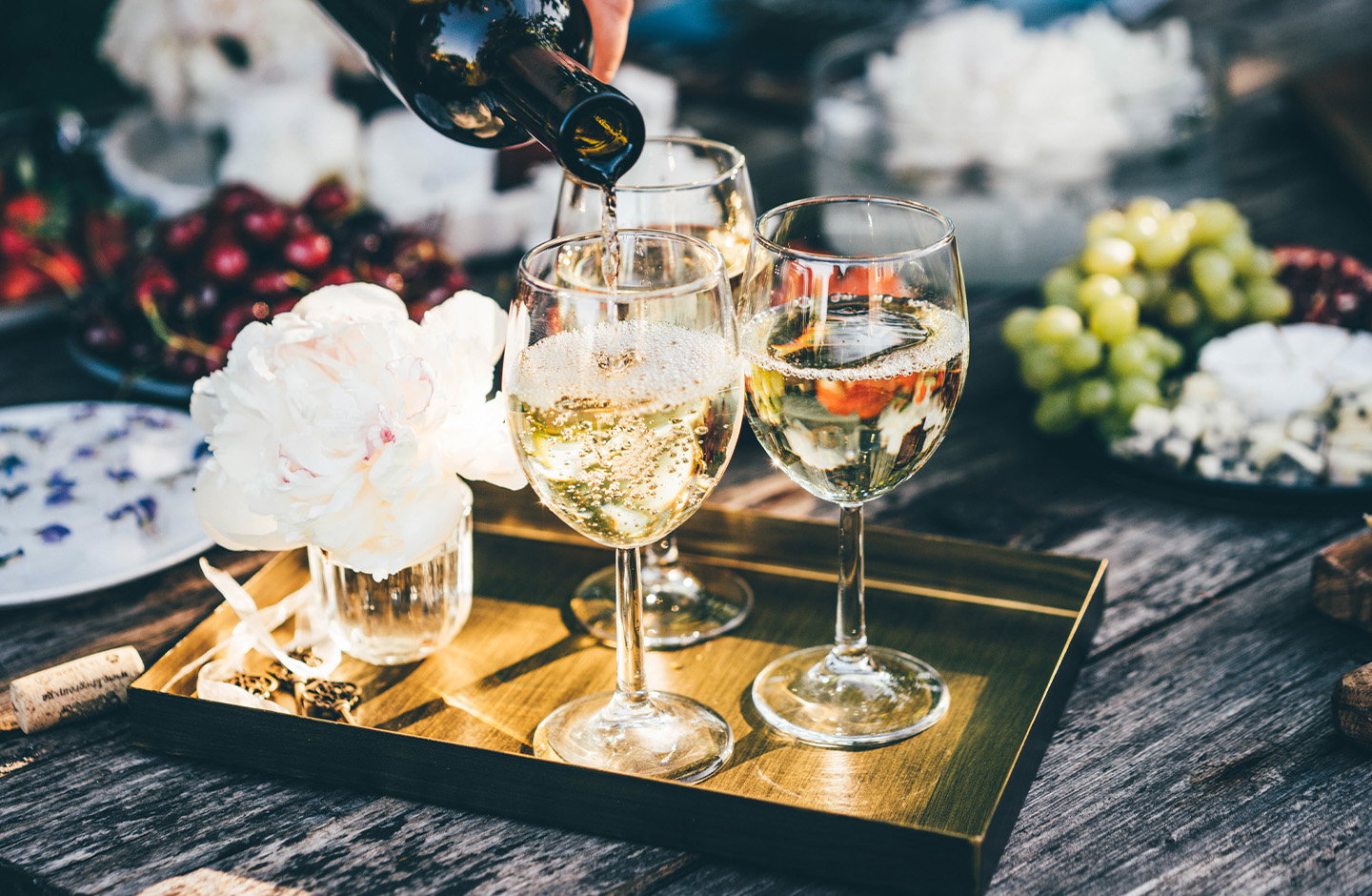 Wein und Käse in perfekter Harmonie