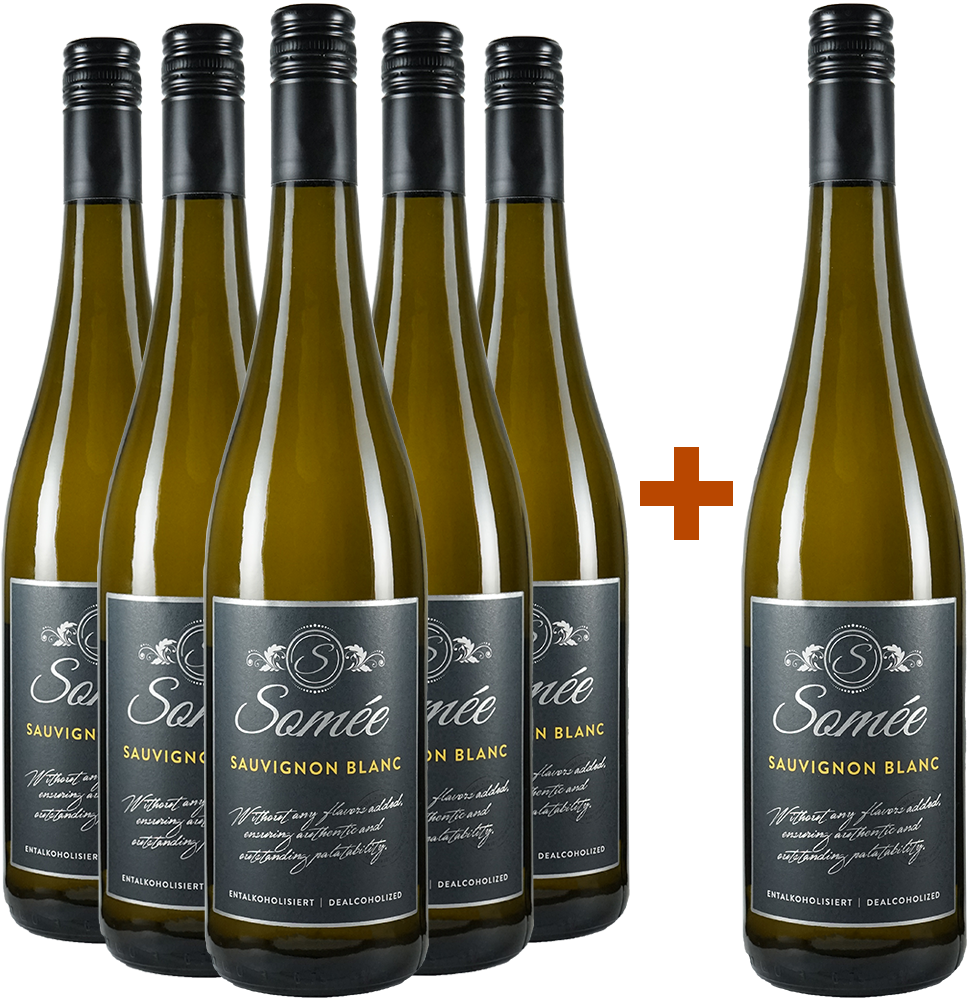 5+1 Paket Somée Sauvignon Blanc alkoholfreier Wein
