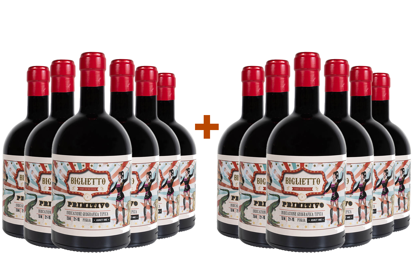 6+6 Paket Biglietto Primitivo Puglia IGP