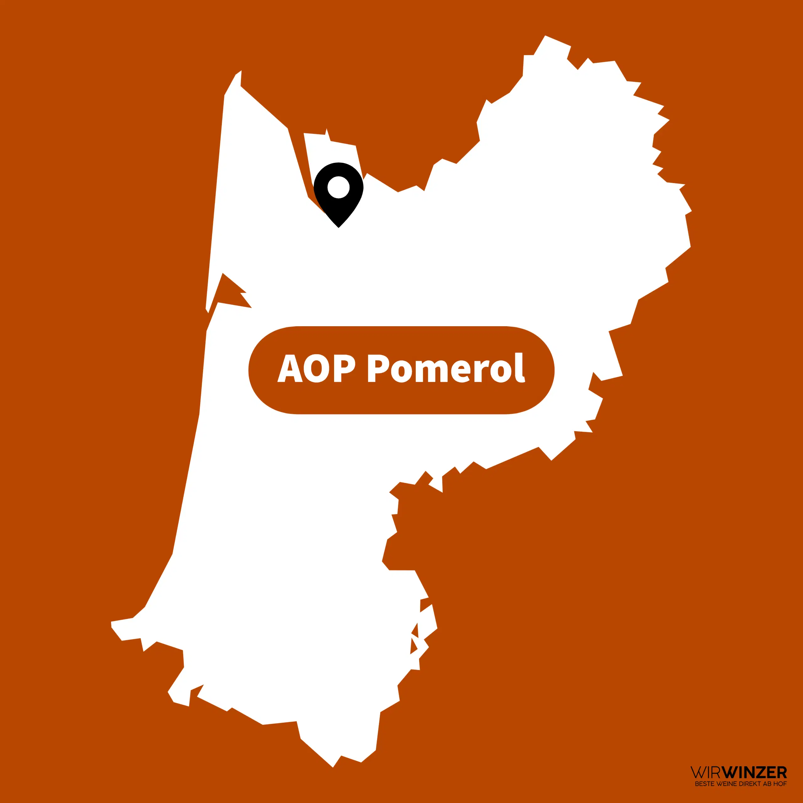 Pomerol Lage visualisiert