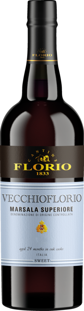 Vecchio Florio Marsala Superiore Dolce reflection