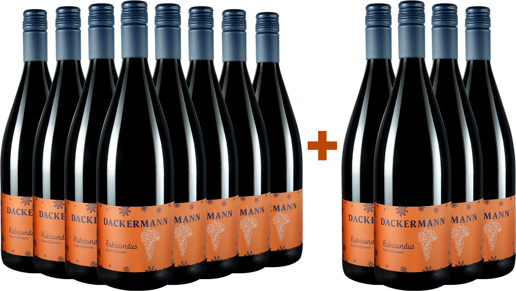 8+4 Paket "Rubicundus" Glühwein Rot 1,0 L
