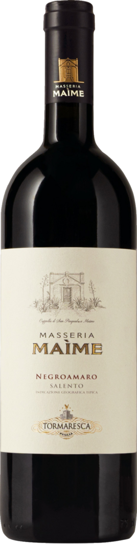 2022 Masseria Maime Negroamaro reflection