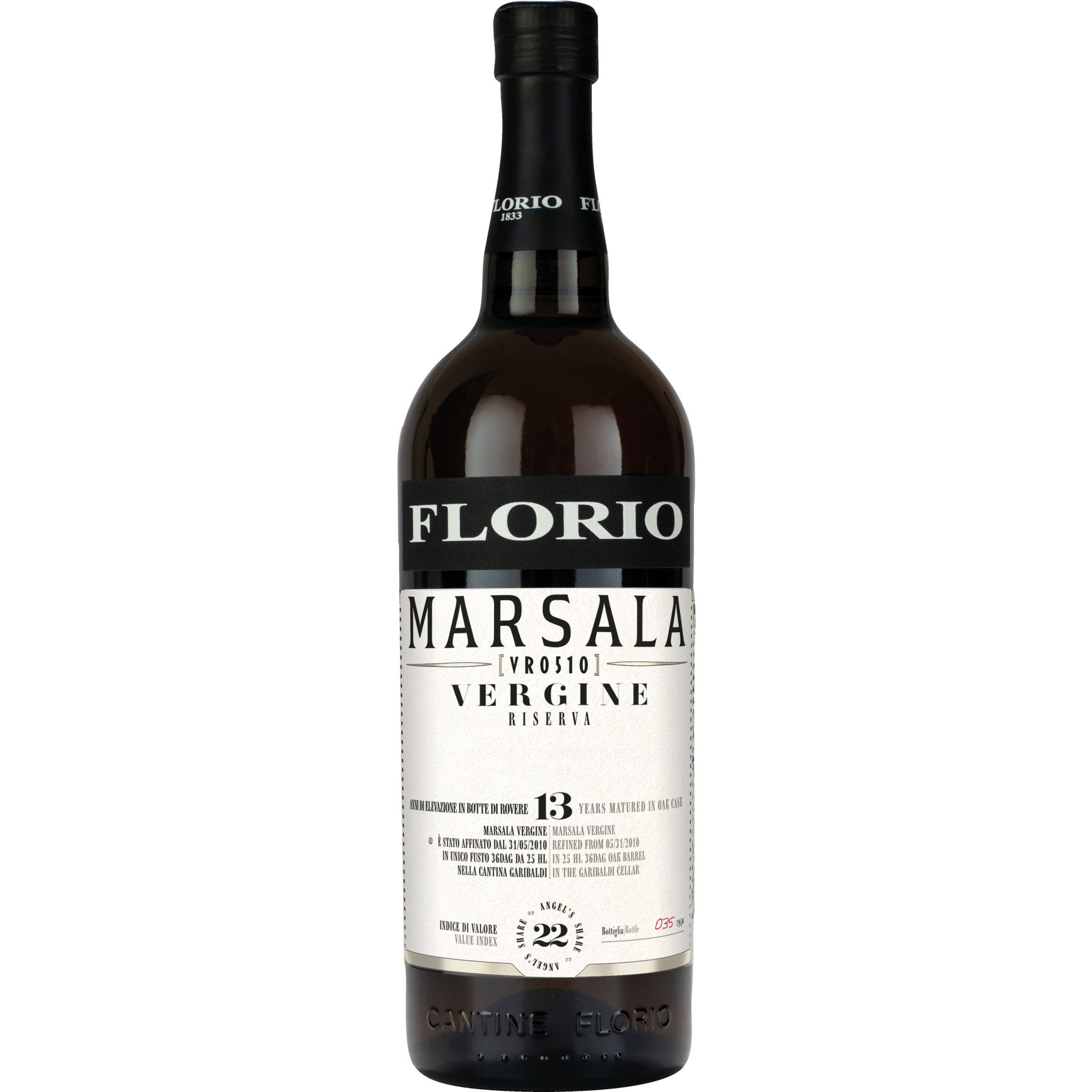 Florio Marsala Vergine Riserva reflection