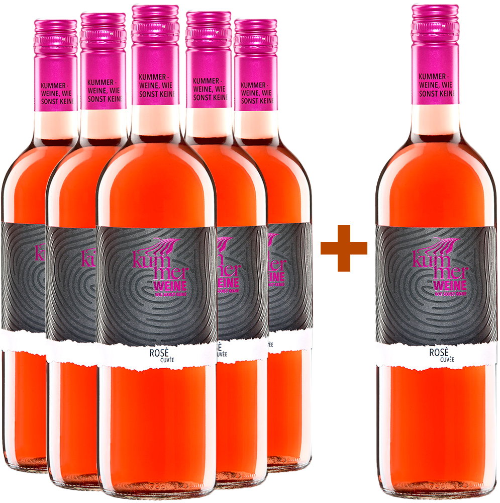 5+1 Rosé Cuvée Paket trocken
