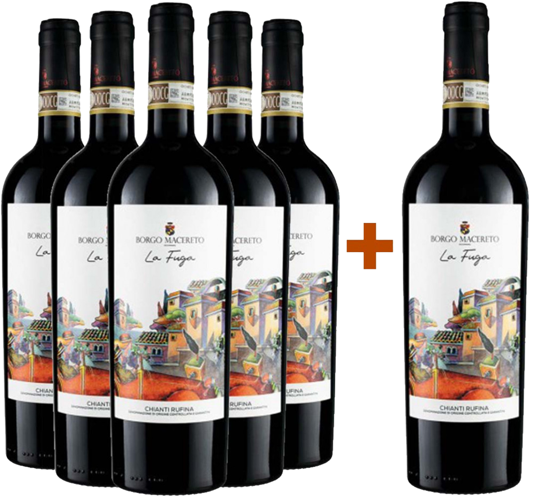 5+1 Paket La Fuga Chianti Rufina DOCG BIO