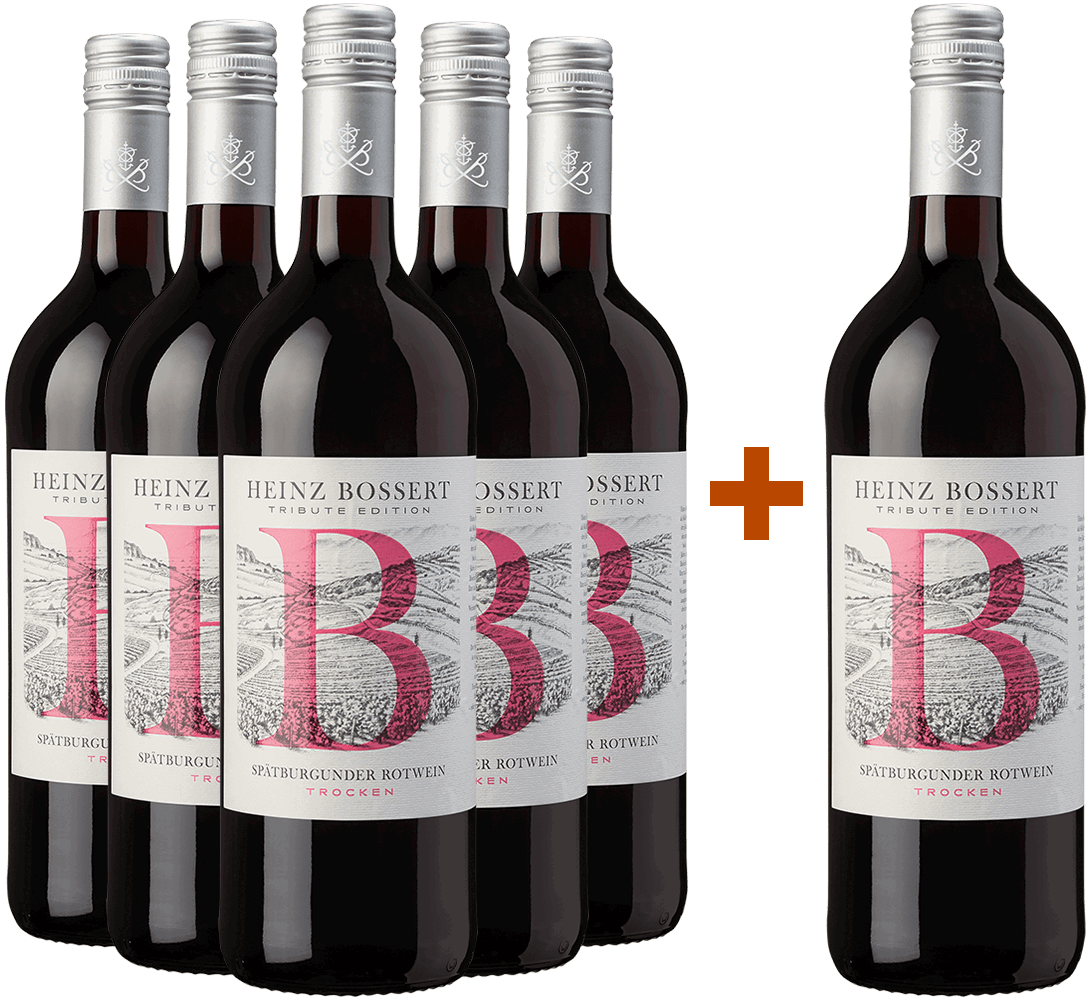 5+1 Paket "Heinz Bossert" Spätburgunder trocken 1,0L