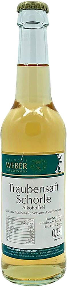 2024 Traubensaftschorle weiß 0,33 L