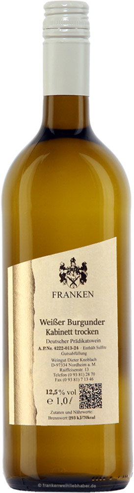 2023 Weißer Burgunder 1,0 L