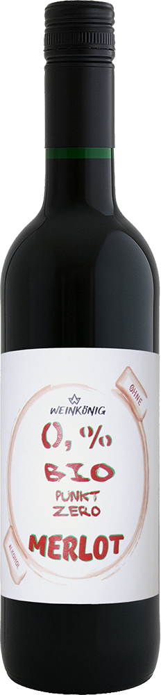 Merlot - Entalkoholisierter Wein - Punkt Zero, Weinkönig BIO 0,735 L