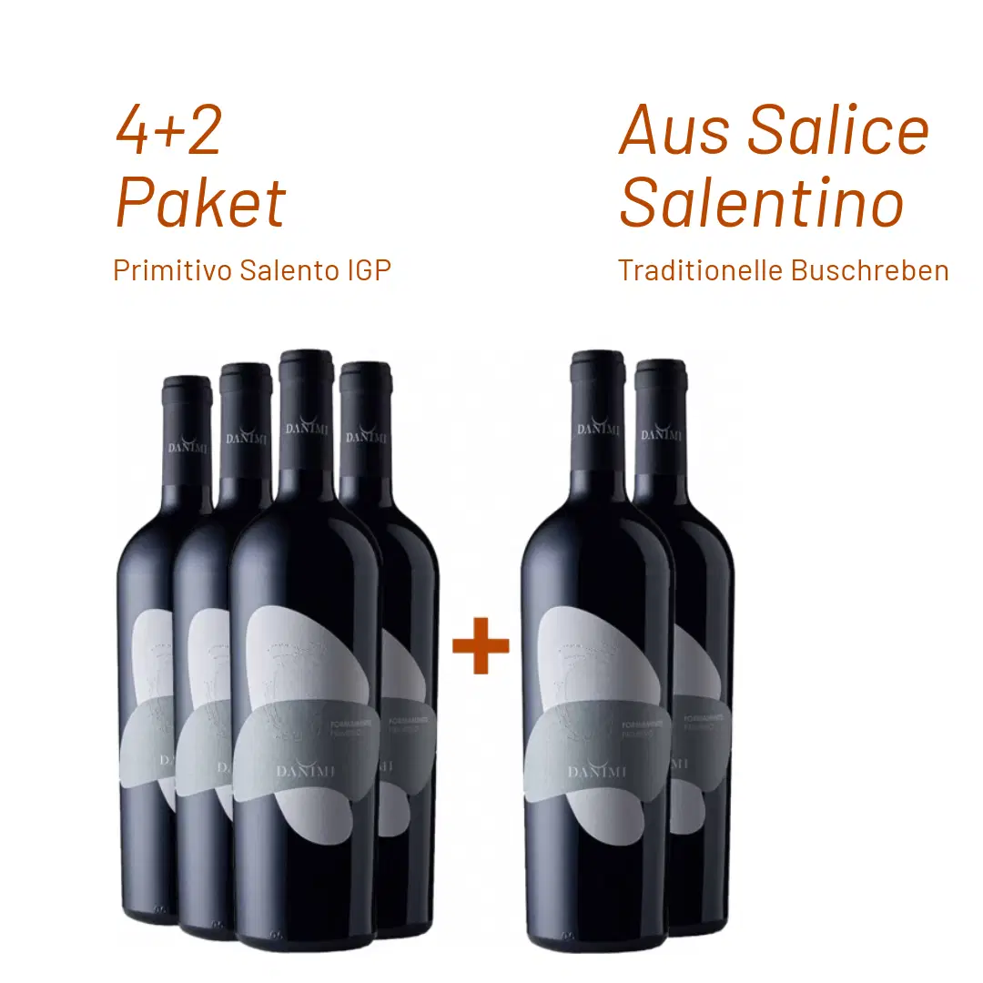 4+2 Paket Formamentis Salento Primitivo IGP - Urciuolo Vini